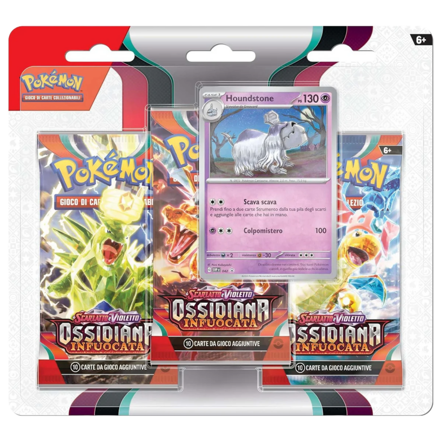 Blister da 3 bustine Scarlatto e Violetto - Ossidiana Infuocata - Houndstone